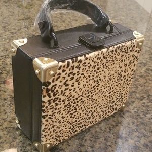 Sam Edelman Leopard Hardcase Shoulder Bag